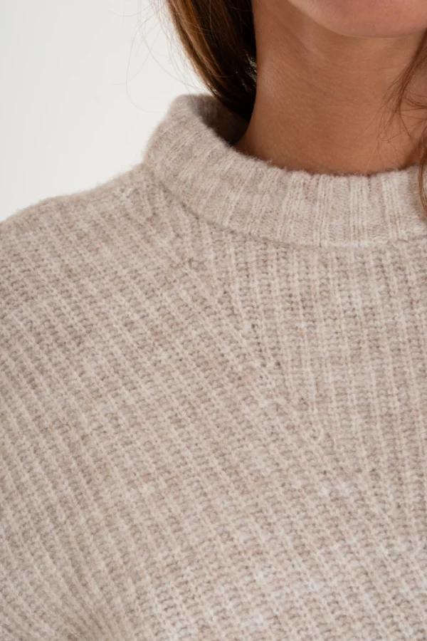 Sweater tejido tramado, punto acanalado (006)