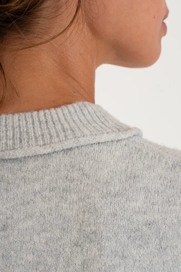 Sweater over, cuello redondo, terminación de manga y bajo en Morley (008)