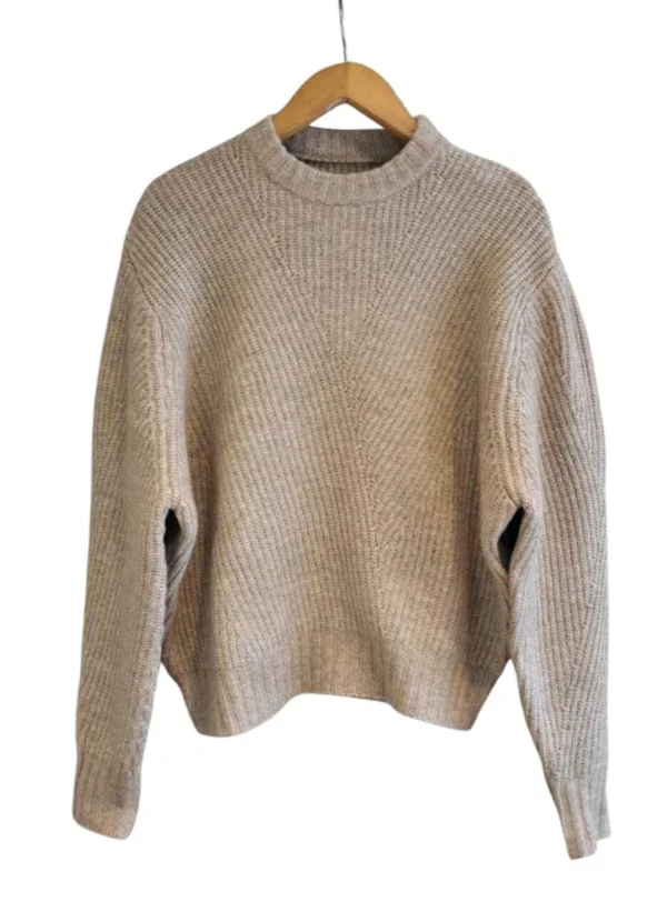 Sweater tejido tramado, punto acanalado (006)